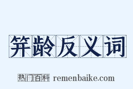 笄龄反义词是什么意思的图片